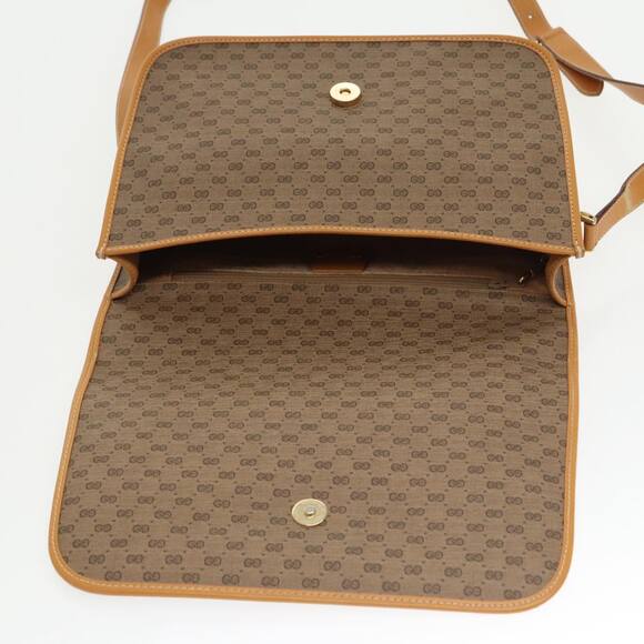 GUCCI Micro GG Supreme Shoulder Bag Pvc Beige Gold 001 104 001 104 - Picture 16 of 16